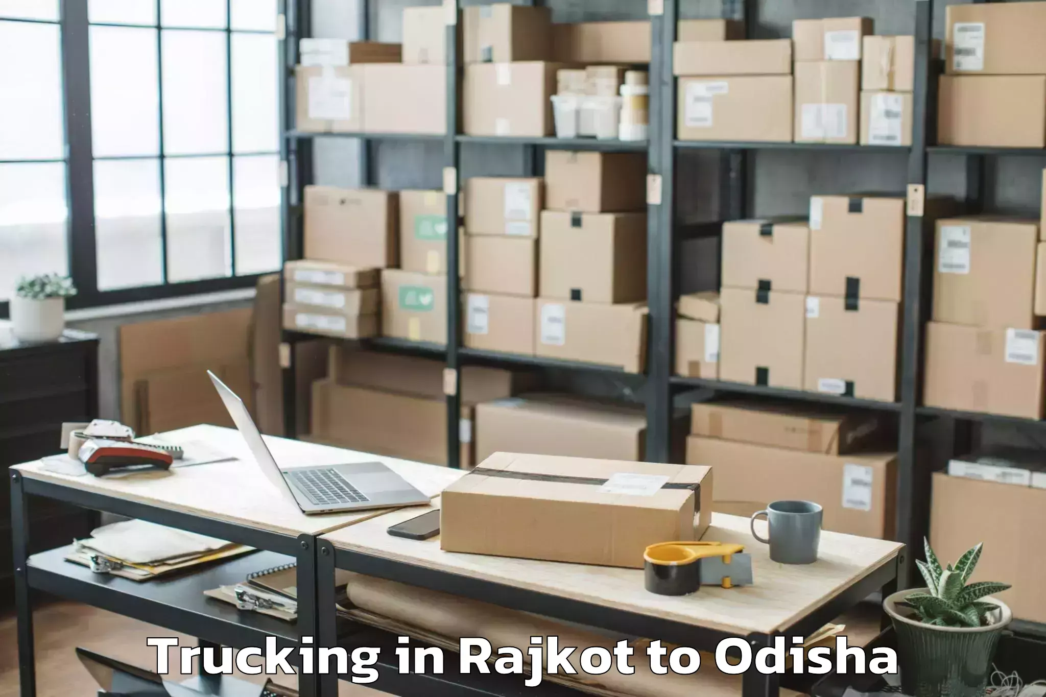 Book Rajkot to Tirtol Trucking